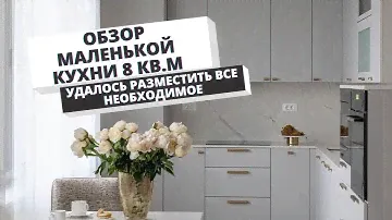 Маленькая кухня 8 кв.м. Дизайнер отлично организовала хранение и уместила все. Серая кухня Миксон